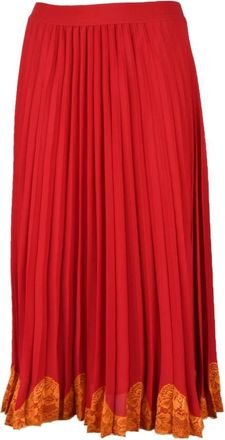 Semicouture Rokken, Dames, Rood, S, Polyester, gaan
