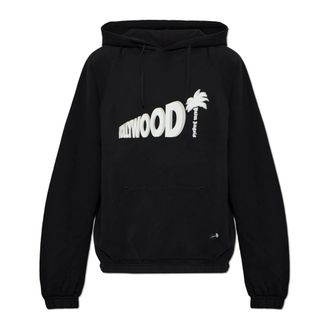Palm Angels Felpa con stampa in cotone - - Sweatshirts & Hoodies - Uomo - Nero - M