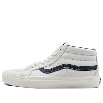 Vans Sk8-Mid Mid-Top Casual Skate Shoes Unisex White Blue VN0A3MV8FS8