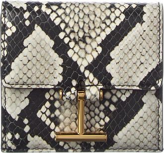 Tom Ford Snake-Embossed Leather Card Holder