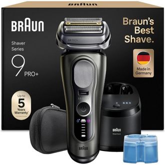 Braun Serie 9 Pro + Afeitadora El&eacute;ctrica De Barba, Wet&dry, 5+1 Hojas De Precisi&oacute;n Ultra Finas