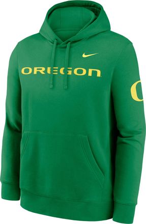Nike Oregon Sideline Club Nike Mens College Pullover Hoodie in Green | MKDK30DUON-TVV