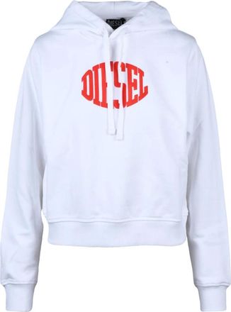 Diesel Hoodies & sweatvesten, Dames, Wit, XL, Katoen, Hoodie