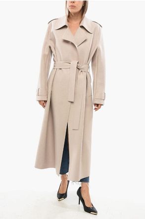 Harris Wharf London Trench-coat marron à double boutonnage