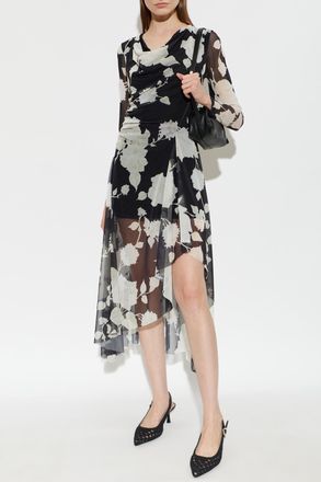 AllSaints Asymmetrical Dress Loria, Womens, Black