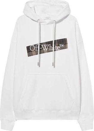 Off-white Felpa Diagonal con cappuccio - Bianco