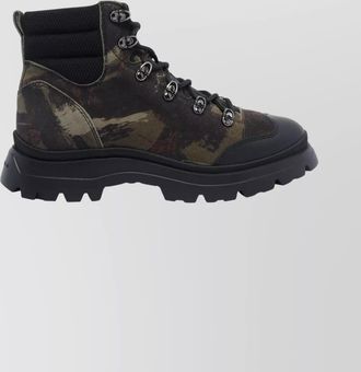 Hogan leather lace-up ankle boots