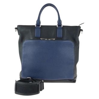 Gucci Pre-owned Tote Bags, male, Blue, Size: ONE SIZE Pre-owned Cosmopolis Leather 2way Bag