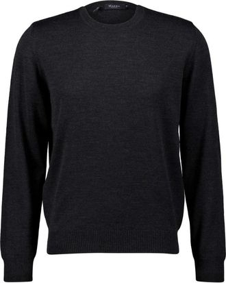 Maerz Truien & Vesten, Heren, Grijs, 3Xl, Wol, Rondgebreide trui