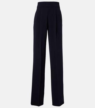 Max Mara Pleated cady straight pants