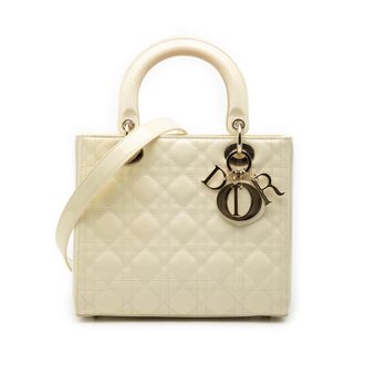 Dior Pre-owned Dior Medium Patent Cannage Lady Dior Ladies 27PX0S3U0KLESU82