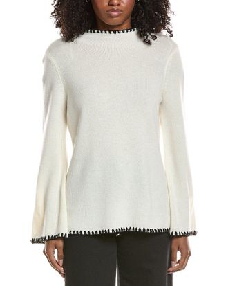 Elie Tahari Funnel Neck Cashmere Sweater