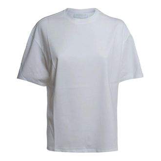 Dondup T-Shirts, female, White, Size: M Regular-fit crew-neck T-shirt