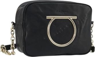Ferragamo Pre-owned Cross Body Bags, female, Black, Size: ONE SIZE Pre-owned Shoulder Bag