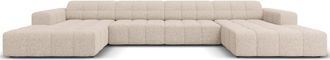 BLOOMINGLOFT 6-Sitzer Design Panorama Sofa Chicago, Chenille-Bezug