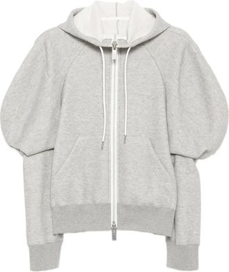 sacai Felpa con cappuccio Sponge - Grigio
