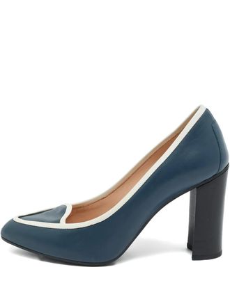 Tod's block-heel pumps - Blue