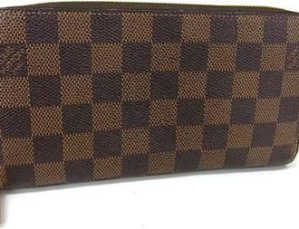 Louis Vuitton Brown Damier Canvas Ebene Damier Canvas Long Wallet (Bi-Fold) (Pre-Owned)