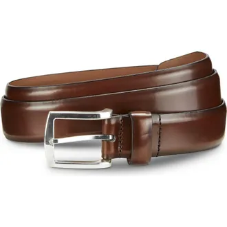 Allen Edmonds Midland Ave. Leather Belt in Coffee at Nordstrom, Size 32