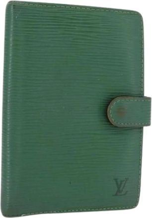 Louis Vuitton Pre-owned Accessories, female, Green, Size: ONE SIZE Pre-owned Leather Home-Office