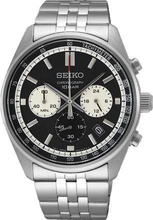 Seiko Mens Chronograph Black Dial Watch