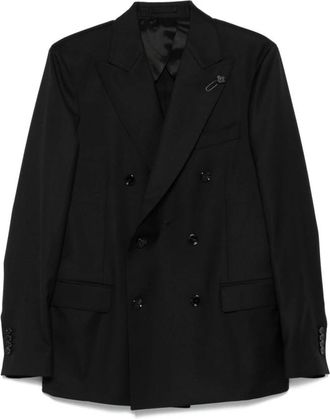 Lardini Zwarte Jurk Collectie - Heren - Blazers - Zwart - 2XL - Jassen