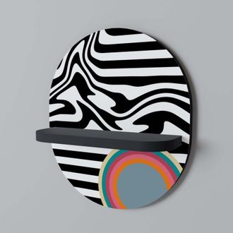 OEM Spectra Showcase Estante Ovalado Negro