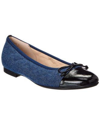 Gabor Denim & Leather Ballet Flat