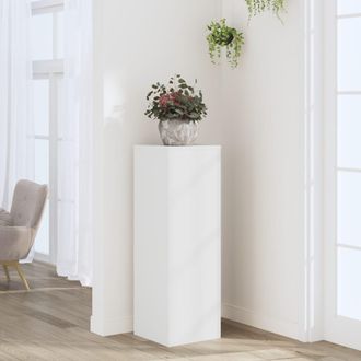 vidaXL Vidaxl - Supporto Per Piante Bianco 33x33x100 Cm In Truciolato