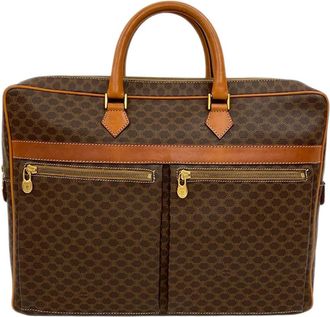 Celine Pre-owned Celine Macadam Coated Canvas Business Bag Unisex JMB11