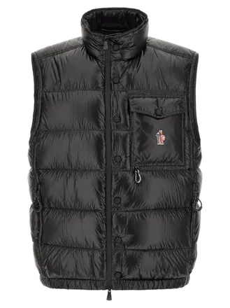 Moncler Black Quilted Logo Jacket