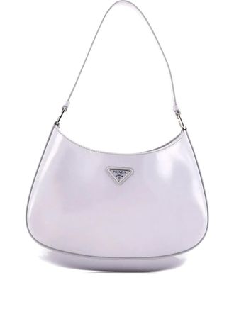Prada Cleo Shoulder Bag Spazzolato Leather Medium hobo bag - Paars