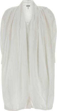 Loewe White Poplin Dress