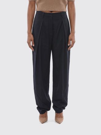 Fabiana Filippi Pantaloni wide leg in cr&ecirc;pe con pince