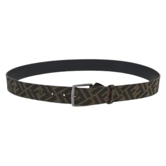 Fendi Pre-owned Zucca Canvas Belt - female - Fendi Vintage - Vintage Belts - Brown - ONE SIZE - Pre-owned