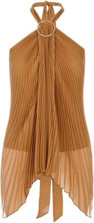 Max Mara Tops, Dames, Bruin, S, Polyester, Valzer Top