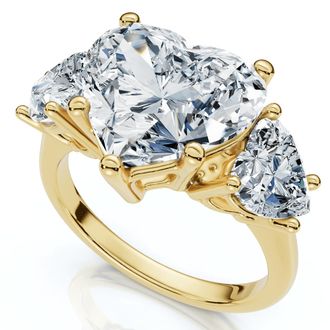Pompeii3 Certified 5Ct Heart Shape Diamond Engagement Ring 14k Gold or Platinum Lab Grown
