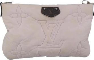 Louis Vuitton Pre-owned Vintage Schoudertas - Dames - Vintage Clutch - Roze - ONE Size - Nylon - Vintage