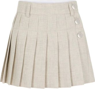 Paco Rabanne Minigonna plissé - Toni neutri