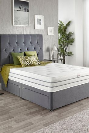 Aspire Home Accents Cool 1000 Pocket+ Tufted Mattress in White | Size: Double