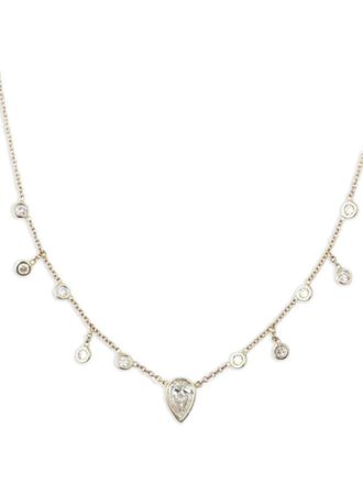 Jacquie Aiche 14K yellow gold Teardrop Diamond Shaker necklace - women - 14kt Yellow Gold/Diamond - One Size