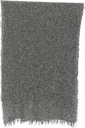 Faliero Sarti Sciarpa con frange in cashmere- lana e seta - - Accessories - Donna - Grigio - ONE SIZE