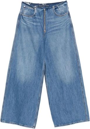 Alexander Wang Surge Wide Leg Jean - Dames - Loose Fit Jeans - Blauw - W26 - Katoen - Jeans