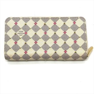 Louis Vuitton White Damier Azur Long Wallet (Bi-Fold) (Pre-Owned)