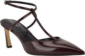 Calvin Klein Avriel 2 Ankle Strap Pump in Wine at Nordstrom Rack, Size 9.5