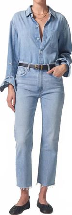 Citizens Of Humanity Daphne Crop High Rise Jeans In Mirage