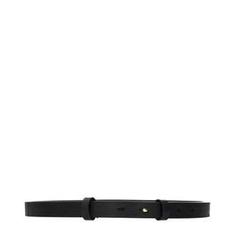 Burberry Womens Black Leather Regular Belt