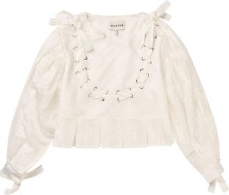 Munthe Witte Stijlvolle Freni Jurk - Dames - Blouses - Wit - XS - Overhemden
