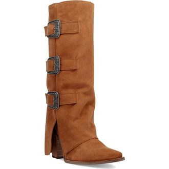Dingo Buckle Bunny Knee High Western Boot in Camel at Nordstrom, Size 7.5