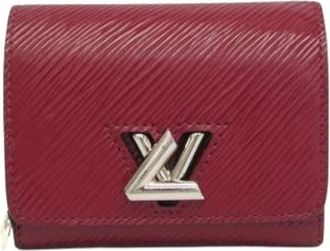 Louis Vuitton Pre-owned Twist Compact Wallet M68607 - Dames - Vintage Accessoires - Rood - ONE Size - Leer - Vintage